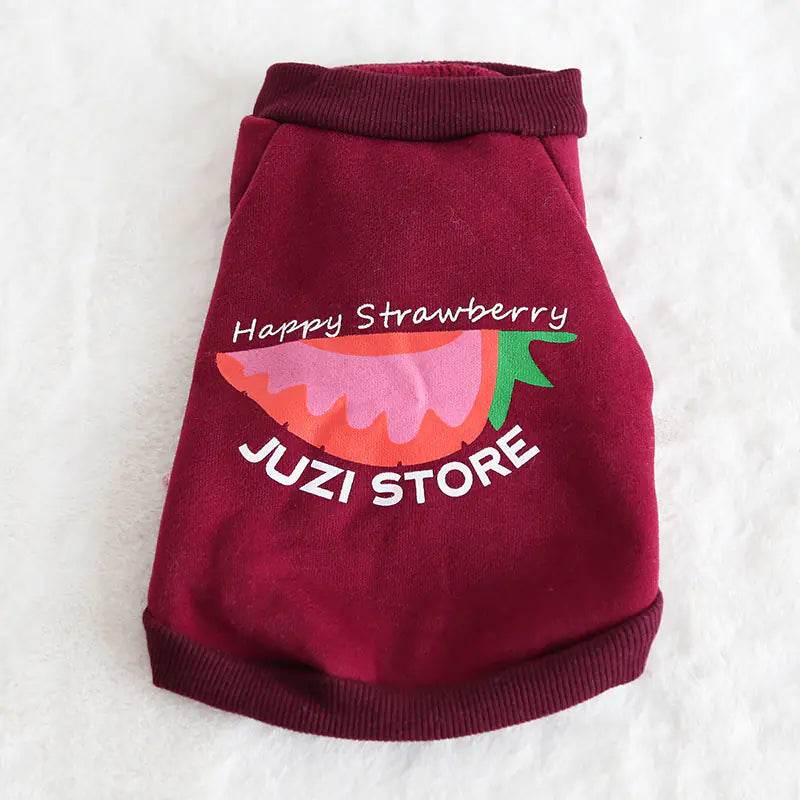 Multicolor Fruit Print Sweatshirt for Pets - FurryJoyPets