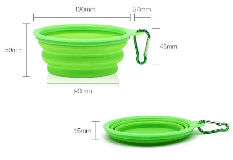Portable Eco-Friendly Silicone Pet Bowl for Cats & Dogs - FurryJoyPets