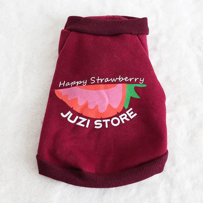 Multicolor Fruit Print Sweatshirt for Pets - FurryJoyPets