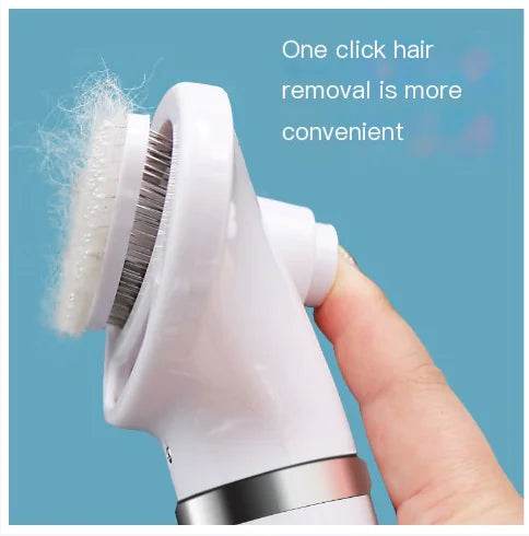 2-in-1 Pet Grooming Brush with Heated Blow Dryer - FurryJoyPets