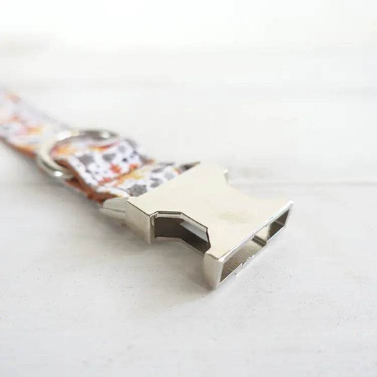 Handmade Golden Christmas Dog Collar by MUTTCO - FurryJoyPets