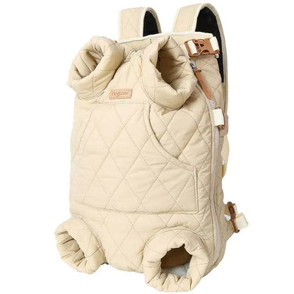 Winter Thickened Portable Pet Chest Backpack - FurryJoyPets