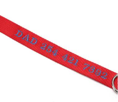 Dog Collar with Anti-Loss and Embroidered Design - FurryJoyPets