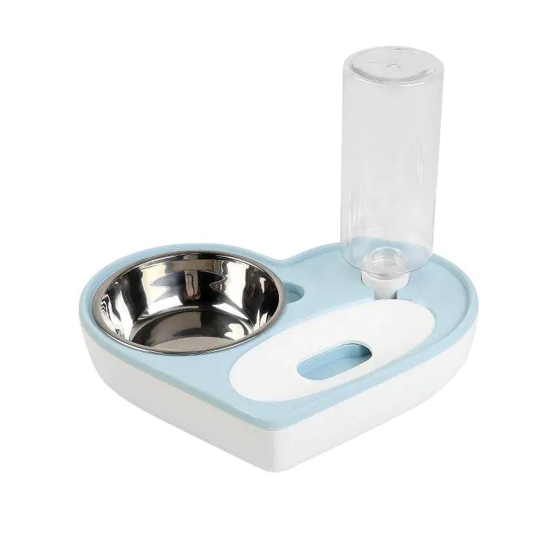 Dual-Use Cat and Dog Double Bowl with Non-Wet Design - FurryJoyPets