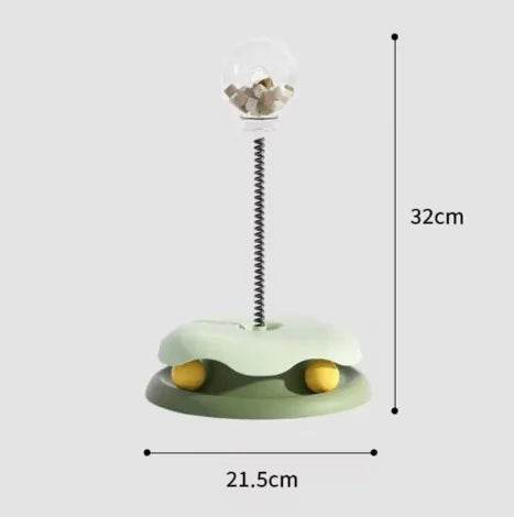 Interactive Cat Slow Feeder Toy for Food Dispensing - FurryJoyPets