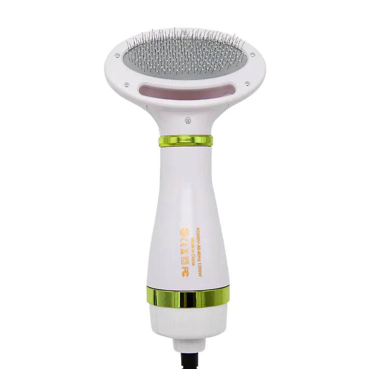 2-in-1 Pet Grooming Brush with Heated Blow Dryer - FurryJoyPets