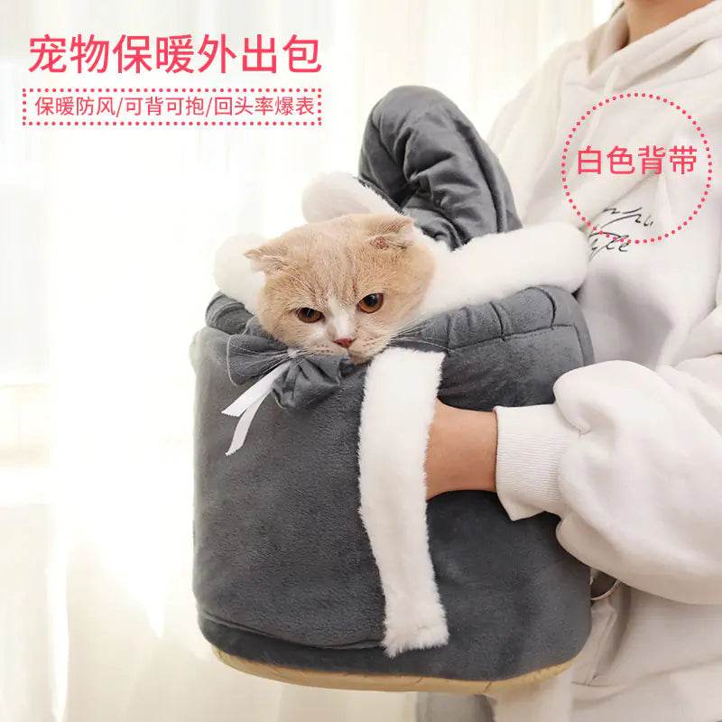 Cute Cat Backpack and Indoor Cat Bed Combo - FurryJoyPets