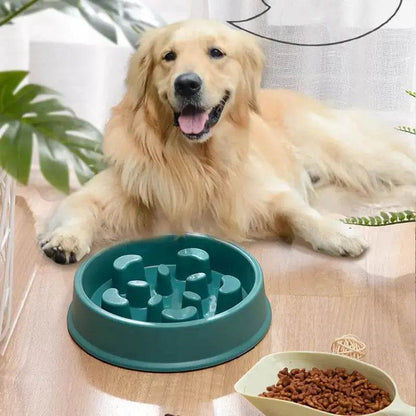 Petal-Shaped Slow Feed Dog Puzzle Bowl - Anti-Slip - FurryJoyPets