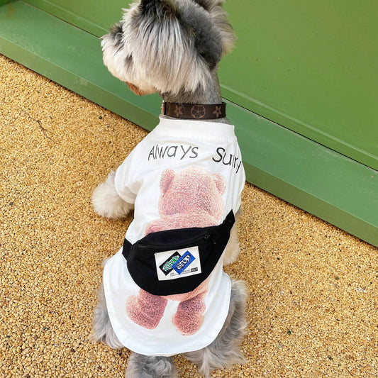 Pet Clothes Backpack for Bear and Dog - Breathable T-shirt - FurryJoyPets