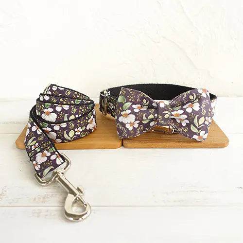 Pet Collar Bow and Rope Set for Dogs - FurryJoyPets