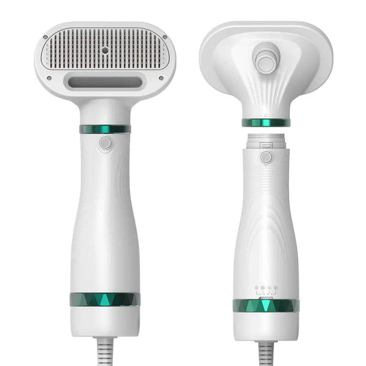 2-in-1 Pet Grooming Dryer and De-shedding Brush - FurryJoyPets