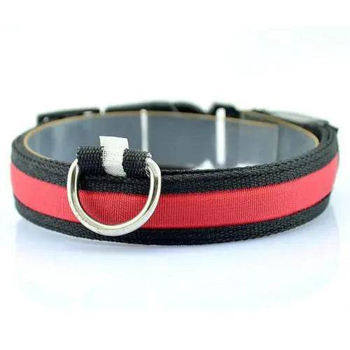 LED Dog Collar with Light Strip for Illumination - FurryJoyPets