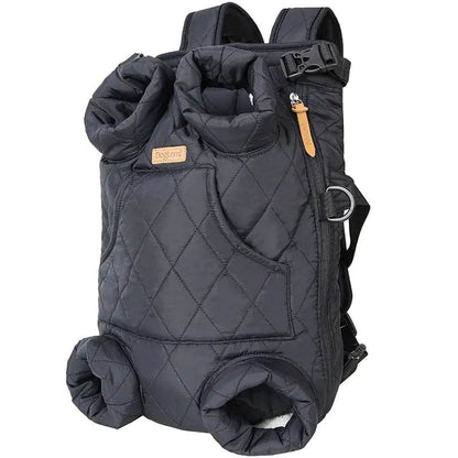 Winter Thickened Portable Pet Chest Backpack - FurryJoyPets