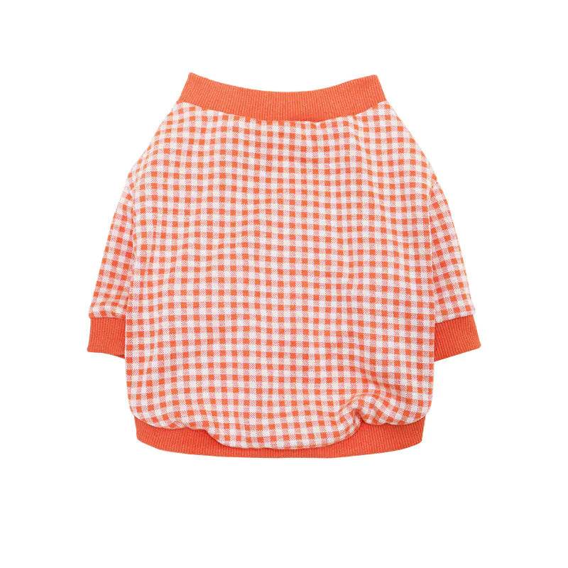 Fadou Plus Velvet Plaid Dog Sweater for Fall/Winter - FurryJoyPets