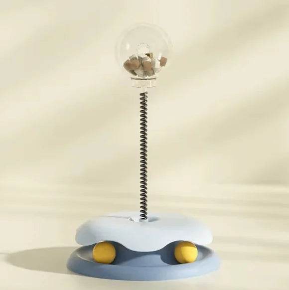 Interactive Cat Slow Feeder Toy for Food Dispensing - FurryJoyPets