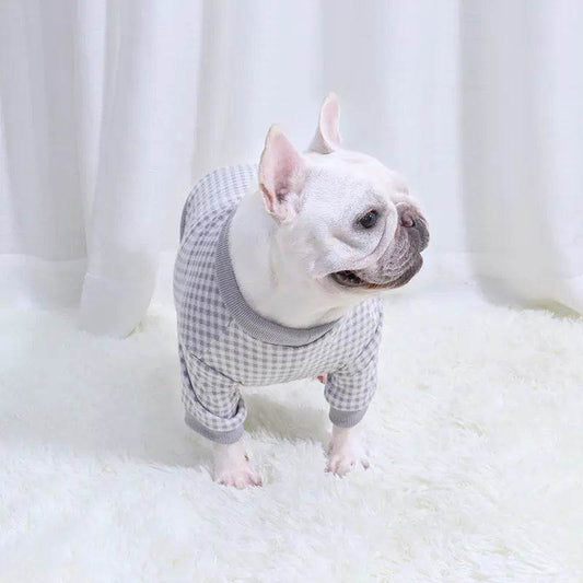 Fadou Plus Velvet Plaid Dog Sweater for Fall/Winter - FurryJoyPets