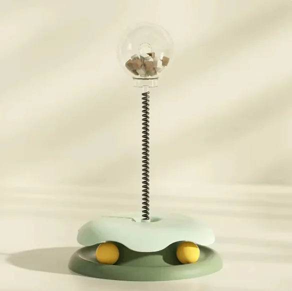 Interactive Cat Slow Feeder Toy for Food Dispensing - FurryJoyPets