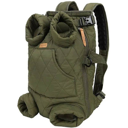 Winter Thickened Portable Pet Chest Backpack - FurryJoyPets