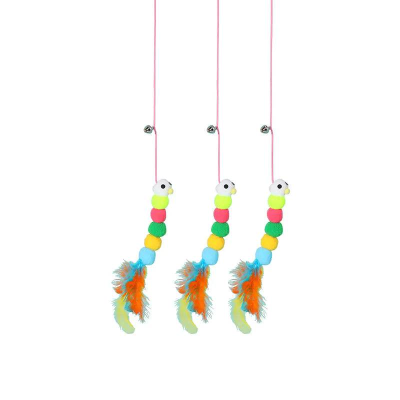 Cat Toy Wand with Plush Long Elastic String (Wholesale) - FurryJoyPets