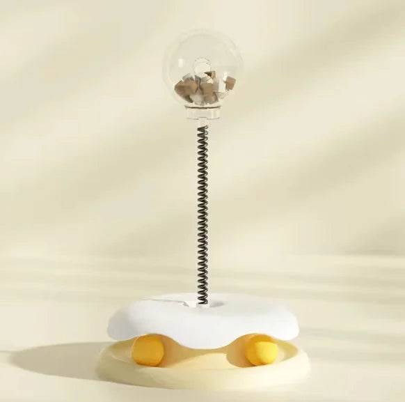 Interactive Cat Slow Feeder Toy for Food Dispensing - FurryJoyPets
