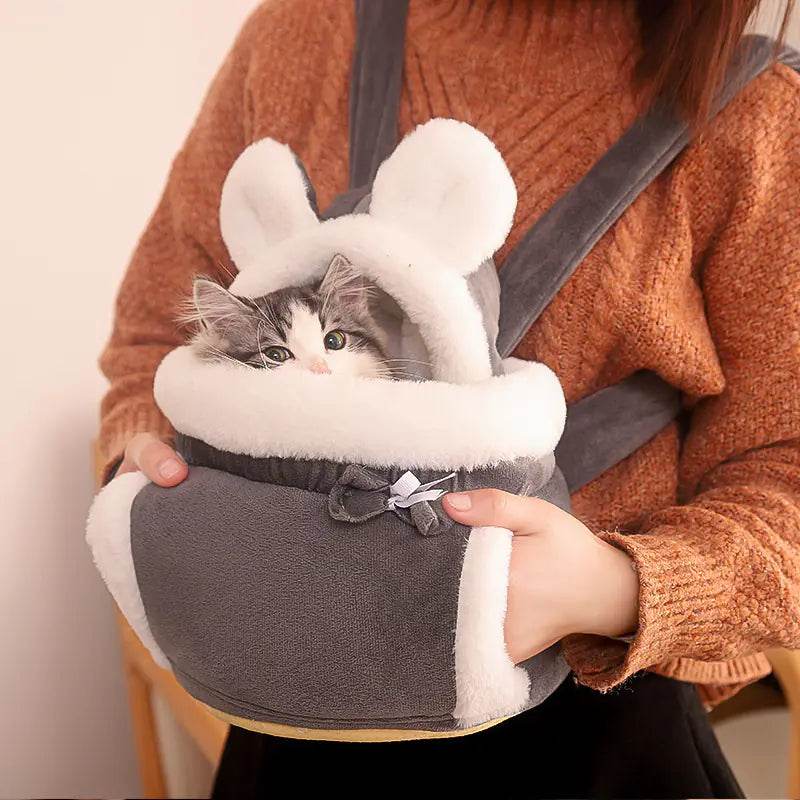 Cute Cat Backpack and Indoor Cat Bed Combo - FurryJoyPets