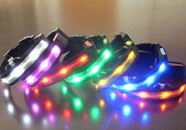 LED Dog Collar with Light Strip for Illumination - FurryJoyPets