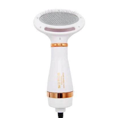 2-in-1 Pet Grooming Brush with Heated Blow Dryer - FurryJoyPets