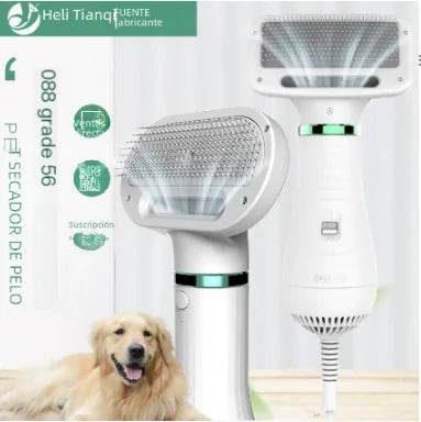 2-in-1 Pet Grooming Dryer and De-shedding Brush - FurryJoyPets