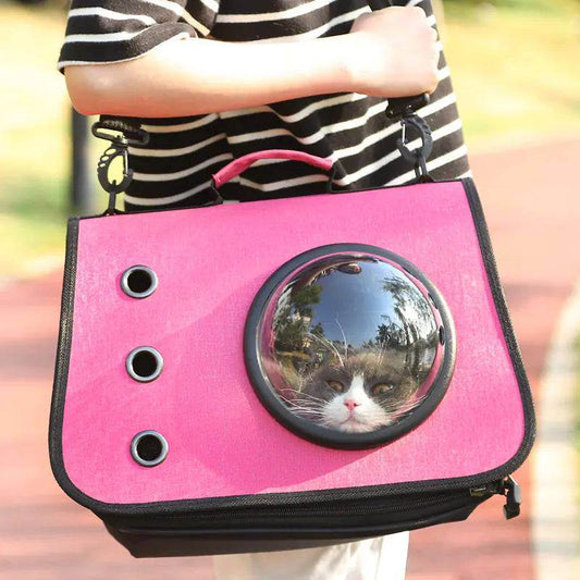 Foldable Cat Backpack with Breathable Mesh Design - FurryJoyPets
