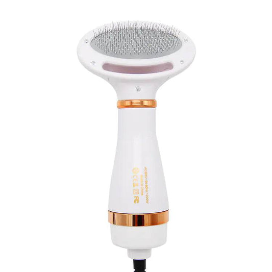2-in-1 Pet Grooming Brush with Heated Blow Dryer - FurryJoyPets