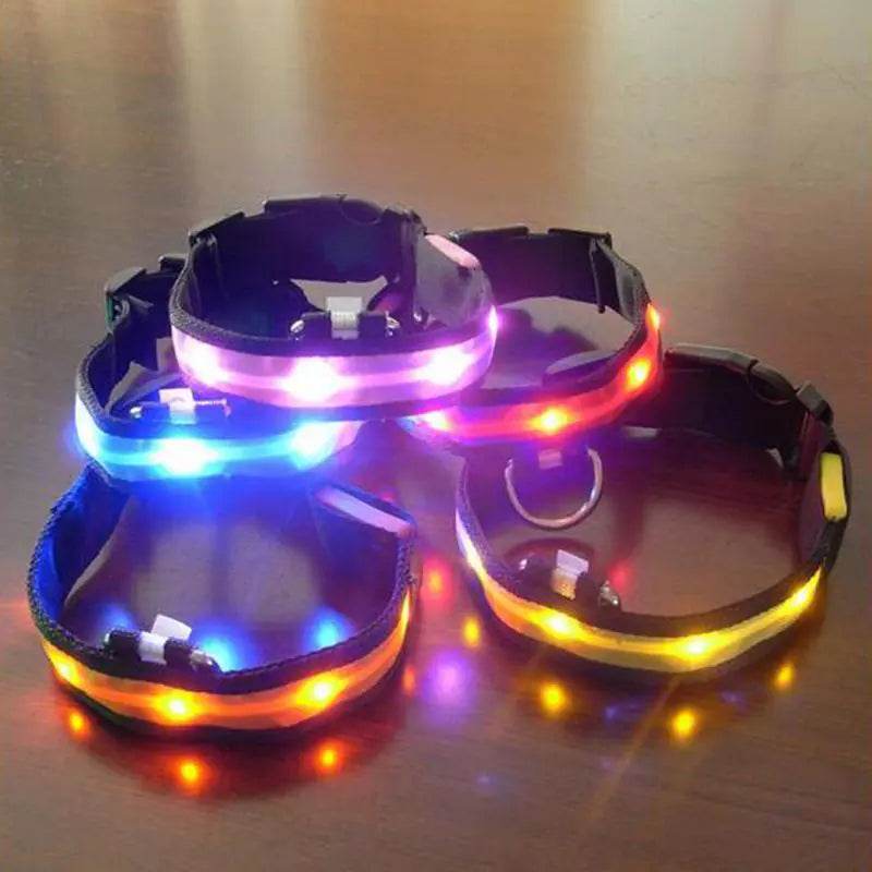 LED Dog Collar with Light Strip for Illumination - FurryJoyPets