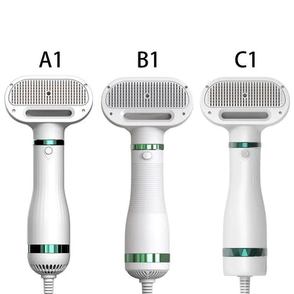 2-in-1 Pet Grooming Dryer and De-shedding Brush - FurryJoyPets